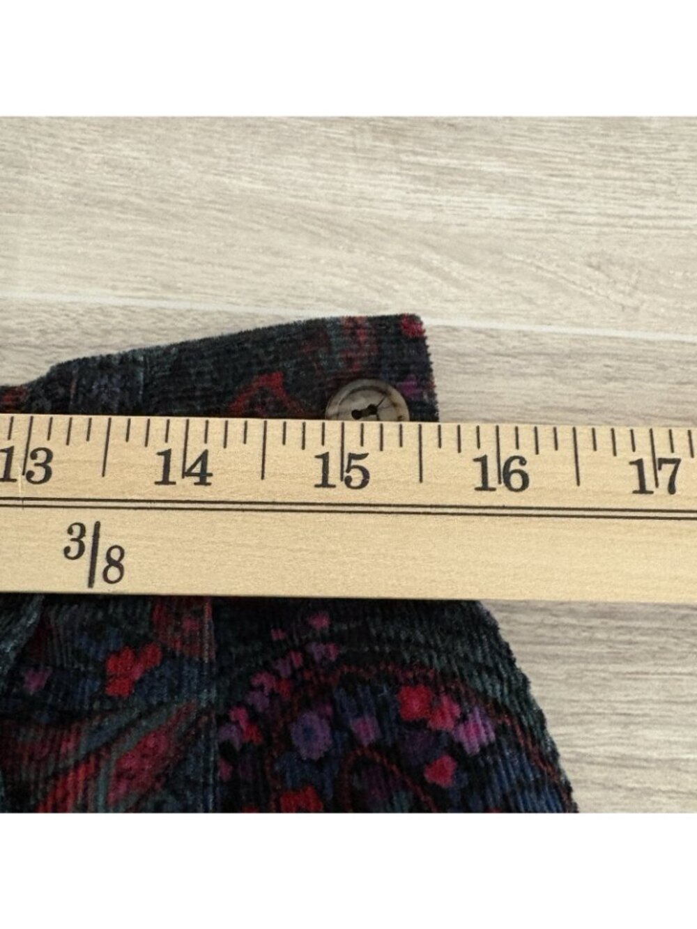 L.L.Bean Paisley Corduroy Pleated Midi Skirt - Picture 13 of 15